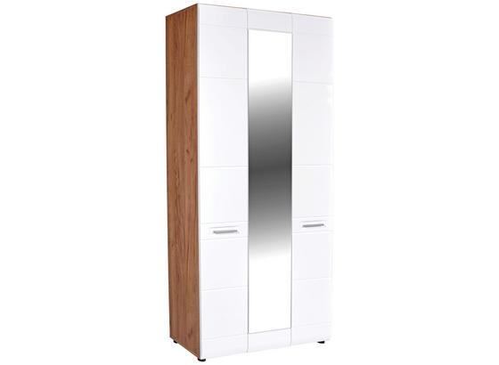 Šatná Skriňa Avensis - farby dubu/biela, Moderný, kompozitné drevo (100/205,7/37,1cm) - Luca Bessoni Šatná Skriňa Avensis - farby dubu/biela, Moderný, kompozitné drevo (100/205,7/37,1cm) - Luca Bessoni