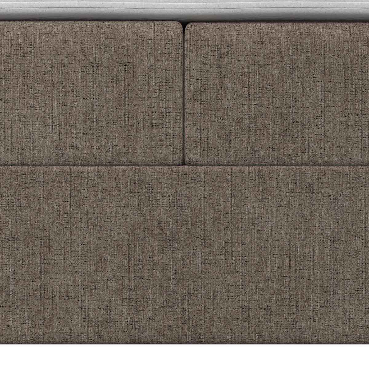 Boxspringová postel MONZA 160x200, hnědá - barvy dubu/hnědá, Moderní, dřevo/textil (160/200cm) - Bessagi Home