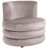Designsessel Magari - Edelstahlfarben/Altrosa, Trend, Textil (90/82/85cm) - Livetastic