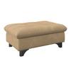Hocker Gemini Sandfarben B: 108cm - Sandfarben/Chromfarben, KONVENTIONELL, Textil (108/46/108cm)