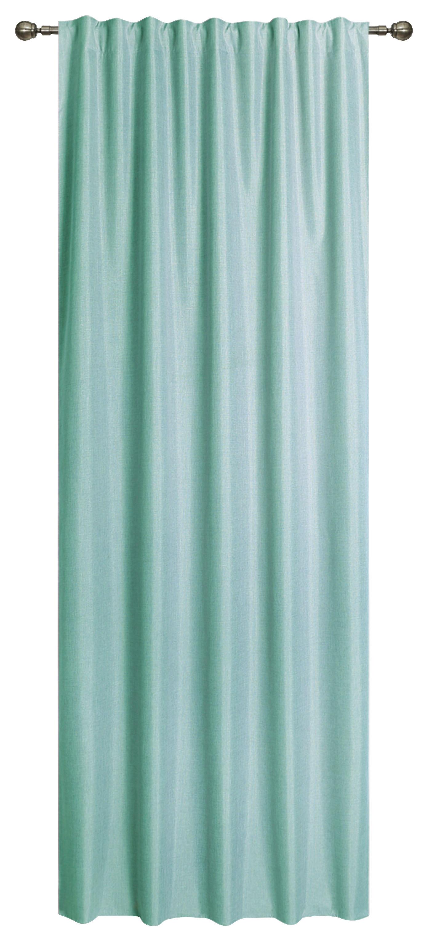 Vorhang mit Band Ohio 140x245 cm Mintgrün - Mintgrün, ROMANTIK / LANDHAUS, Textil (140/245cm) - James Wood