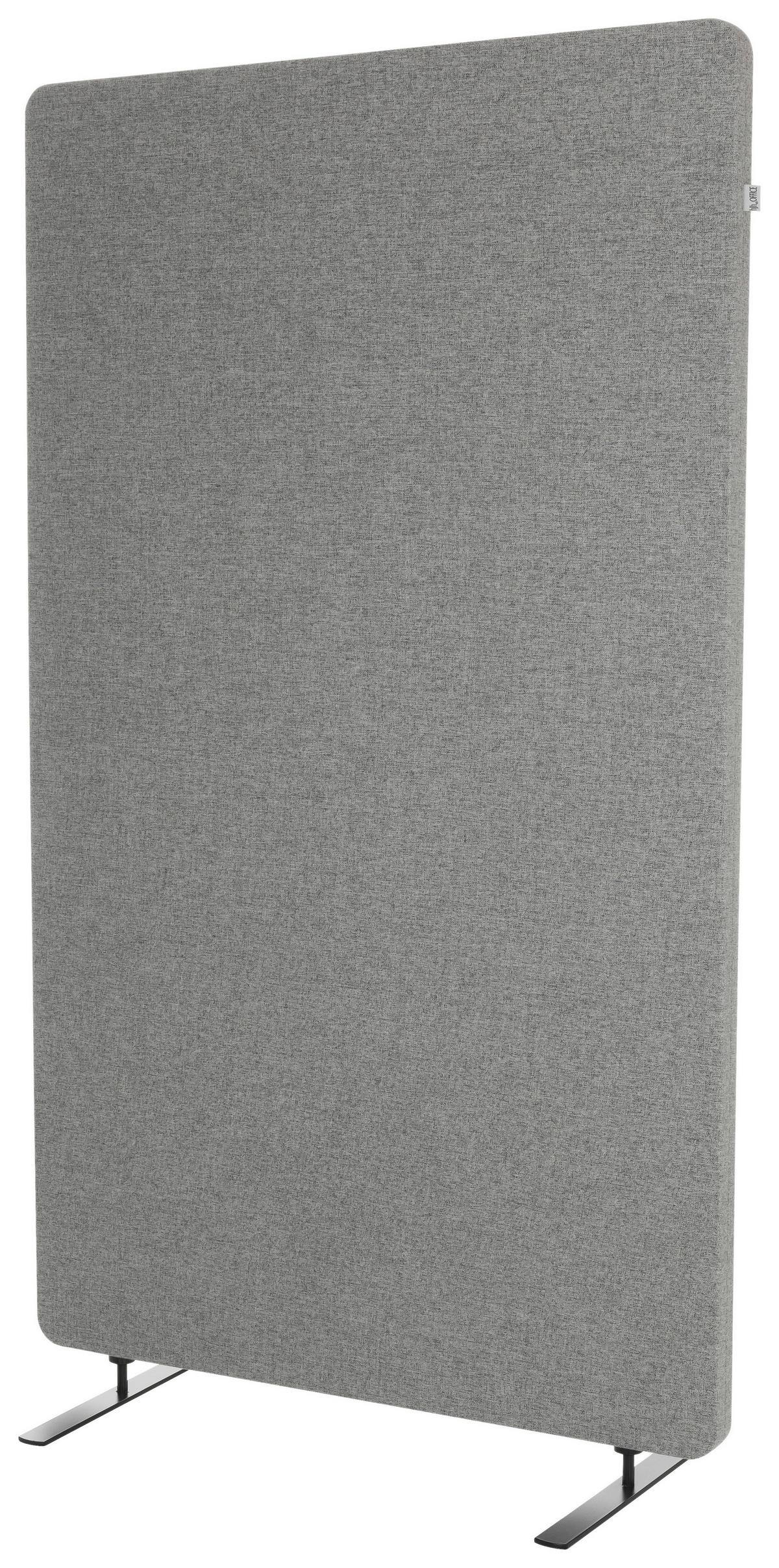 Trennwand Flexmiut Stand - Hellgrau, Basics, Kunststoff/Textil (80/142/35cm) - MID.YOU