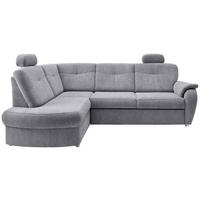 Eckschlafsofa Rosali Silberfarben S: 180x264 Cm - Chromfarben/Silberfarben, MODERN, Textil (180/264cm) - Livetastic
