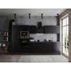 Küchenblock Oliver Grau, Schwarz B: 340 cm - Schwarz/Grau, Design, Holzwerkstoff (340cm) - Respekta