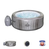 Whirlpool aufblasbar Lay-Z-Spa Cancun Ø180xH 66cm 54286 - Weiß/Grau, MODERN, Kunststoff (180/66cm) - Bestway