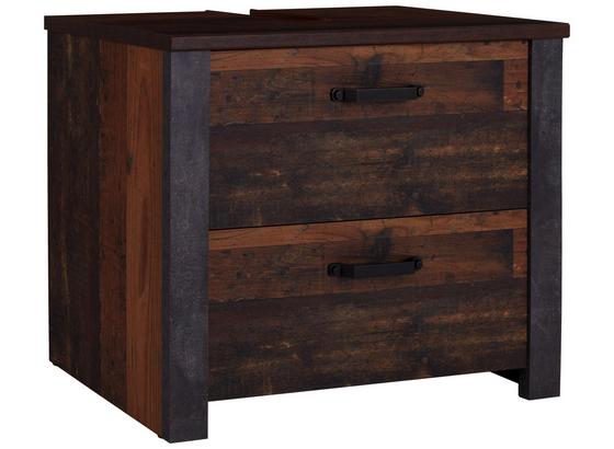 Waschbeckenunterschrank mit Soft-Close Ontario, B: 81,3cm - Eichefarben/Schwarz, MODERN, Holzwerkstoff (81,3/64,5/40cm) - Ombra Waschbeckenunterschrank mit Soft-Close Ontario, B: 81,3cm - Eichefarben/Schwarz, MODERN, Holzwerkstoff (81,3/64,5/40cm) - Ombra