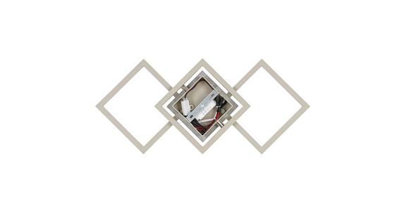 LED-Deckenleuchte Nilya - Sandfarben/Chromfarben, MODERN, Kunststoff/Metall (63/27,5/4,5cm) - Luca Bessoni