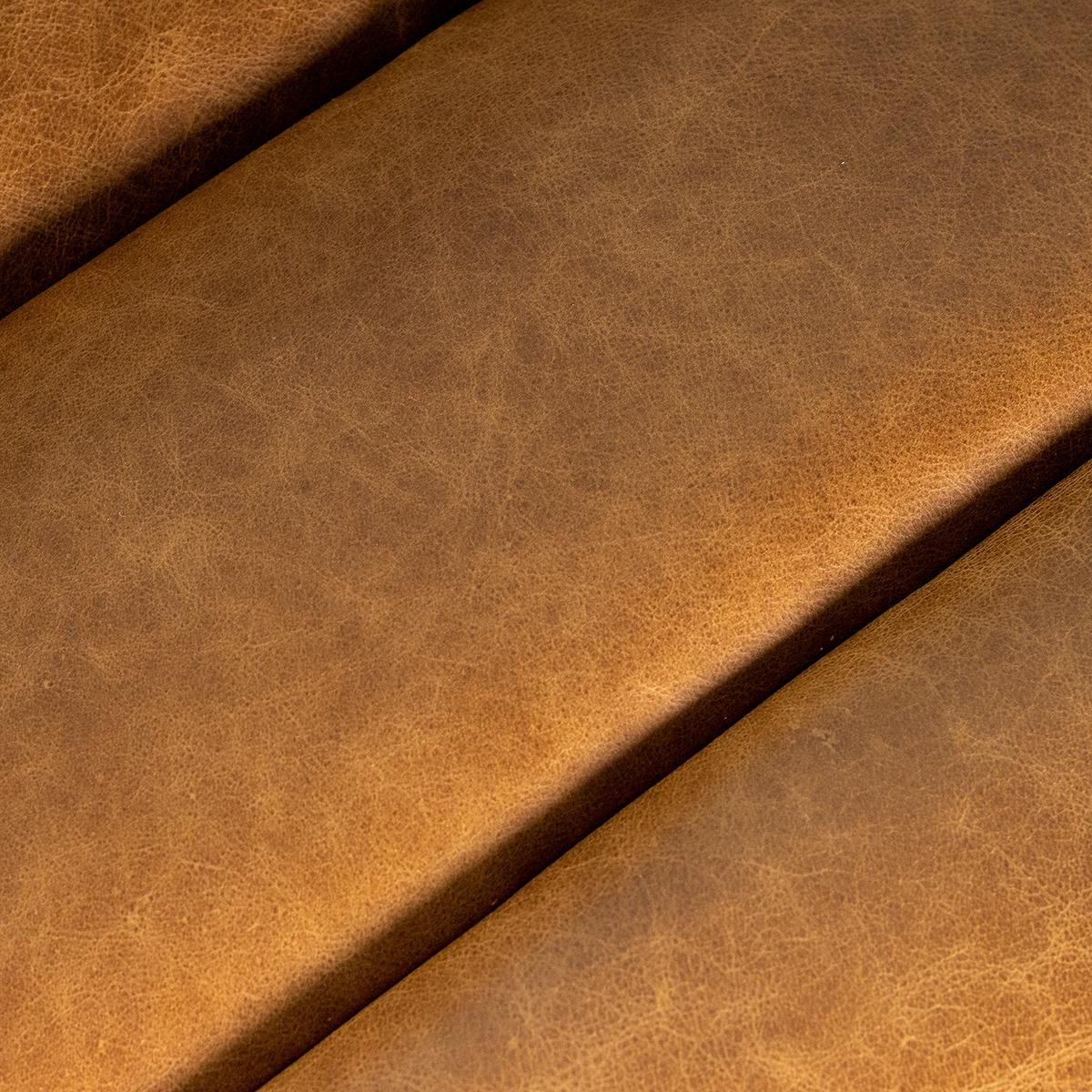 Relaxliege Swing Silver Cognac B: 65 cm - Cognac/Silberfarben, Design, Leder (65/65-95/171cm) - Livetastic