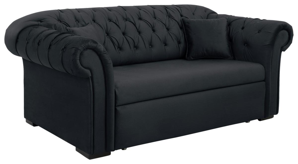 Schlafsofa Cupido - Anthrazit/Schwarz, Design, Textil (213/86/99cm) - MID.YOU