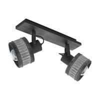 DECKENLEUCHTE 43445* TURROCK - Schwarz/Grau, Design, Metall (47,5/16/30cm) - Eglo