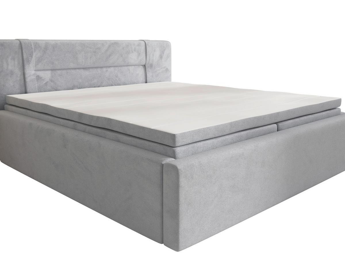 Boxbett Zako 2 Grau LF: 180x200cm - Grau, MODERN, Textil (180/200cm) - MID.YOU