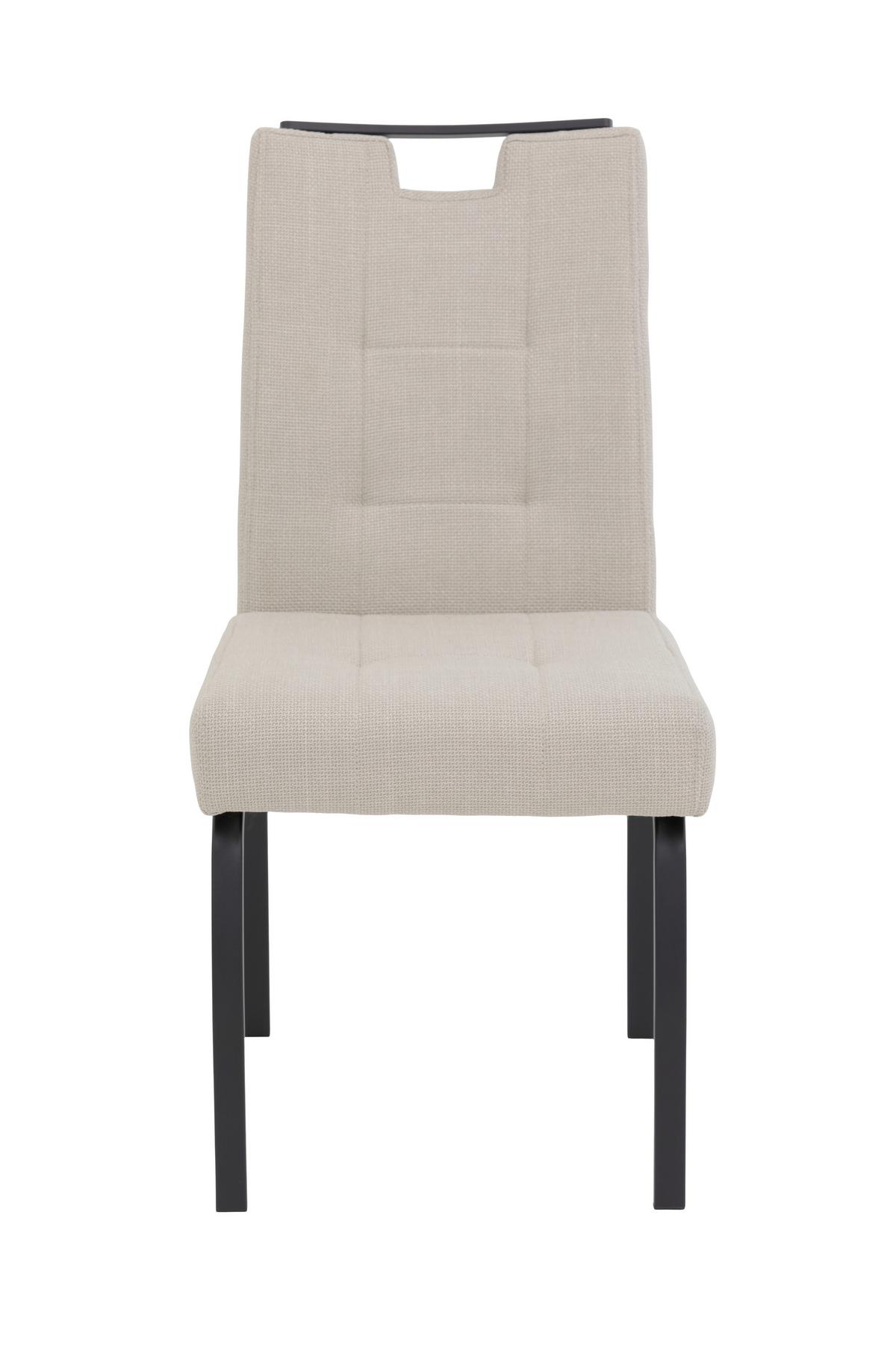 Tischgruppe Ebro G - Eichefarben/Beige, MODERN, Holzwerkstoff/Textil (140 - 180/76/90cm) - MID.YOU