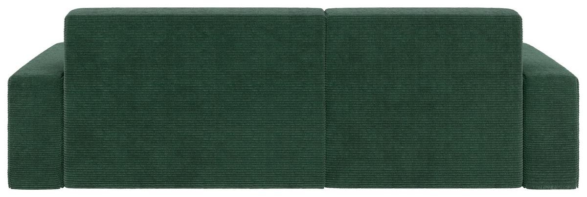 Ecksofa Wien Dunkelgrün S: 162x246 cm - Dunkelgrün/Schwarz, MODERN, Textil (162/246cm) - Trendmanufaktur