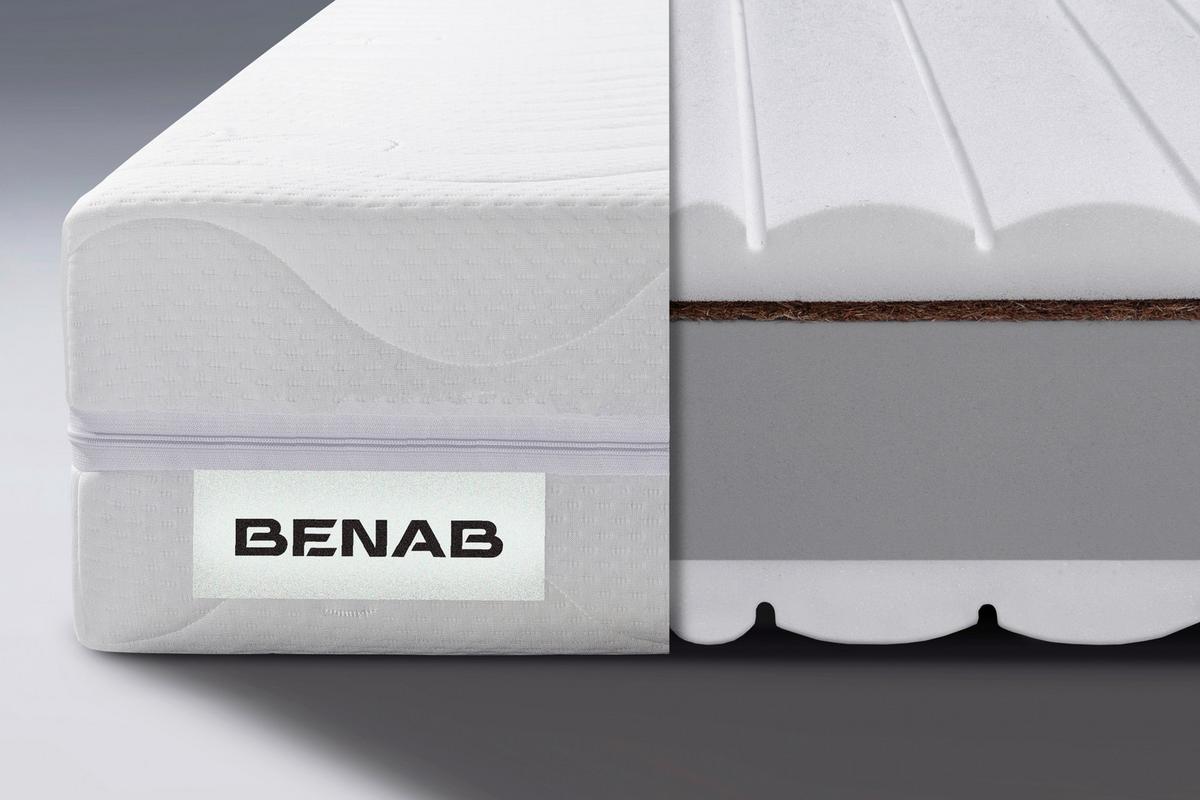 Obojstranný matrac King Kokos H3/ H5, V: 21cm - biela, Lifestyle, textil (80/200cm) - Benab