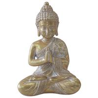 Buddha Sumana - Goldfarben, KONVENTIONELL, Kunststoff (10/6,5/14,5cm) - Luca Bessoni