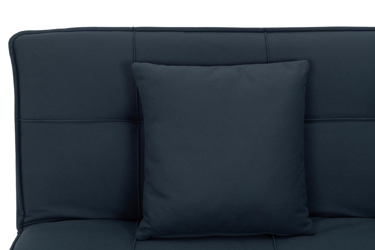 Schlafsofa Oslo - Blau/Schwarz, Basics, Textil (180/79/91cm) - P & B