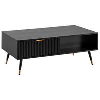 KONFERENČNÍ STOLEK WL6.883 - měděné barvy/černá, Design, kov/kompozitní dřevo (110/60/43cm) - MID.YOU