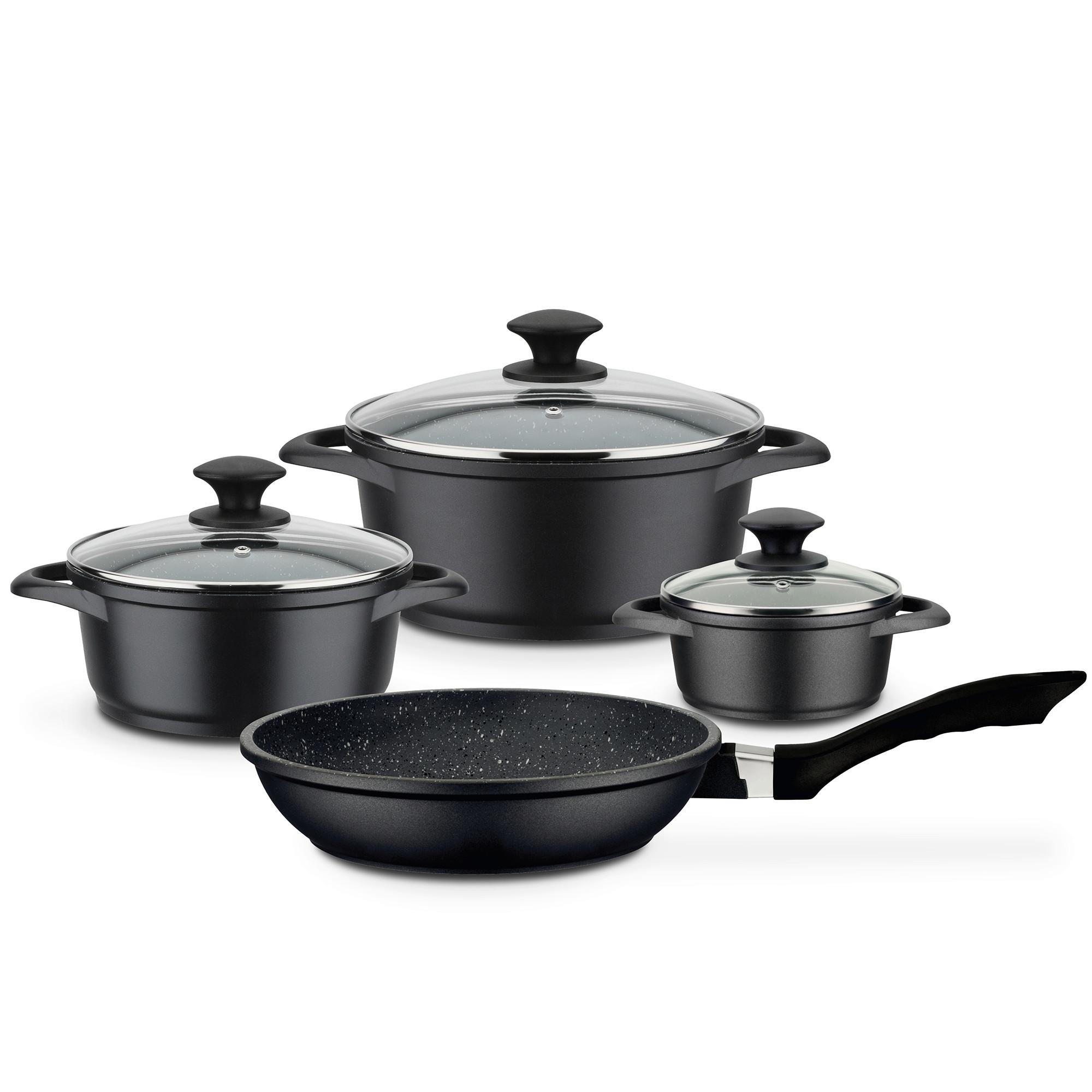 Sada hrncov GOURMET GOURMET - čierna, Basics, kov - GSW