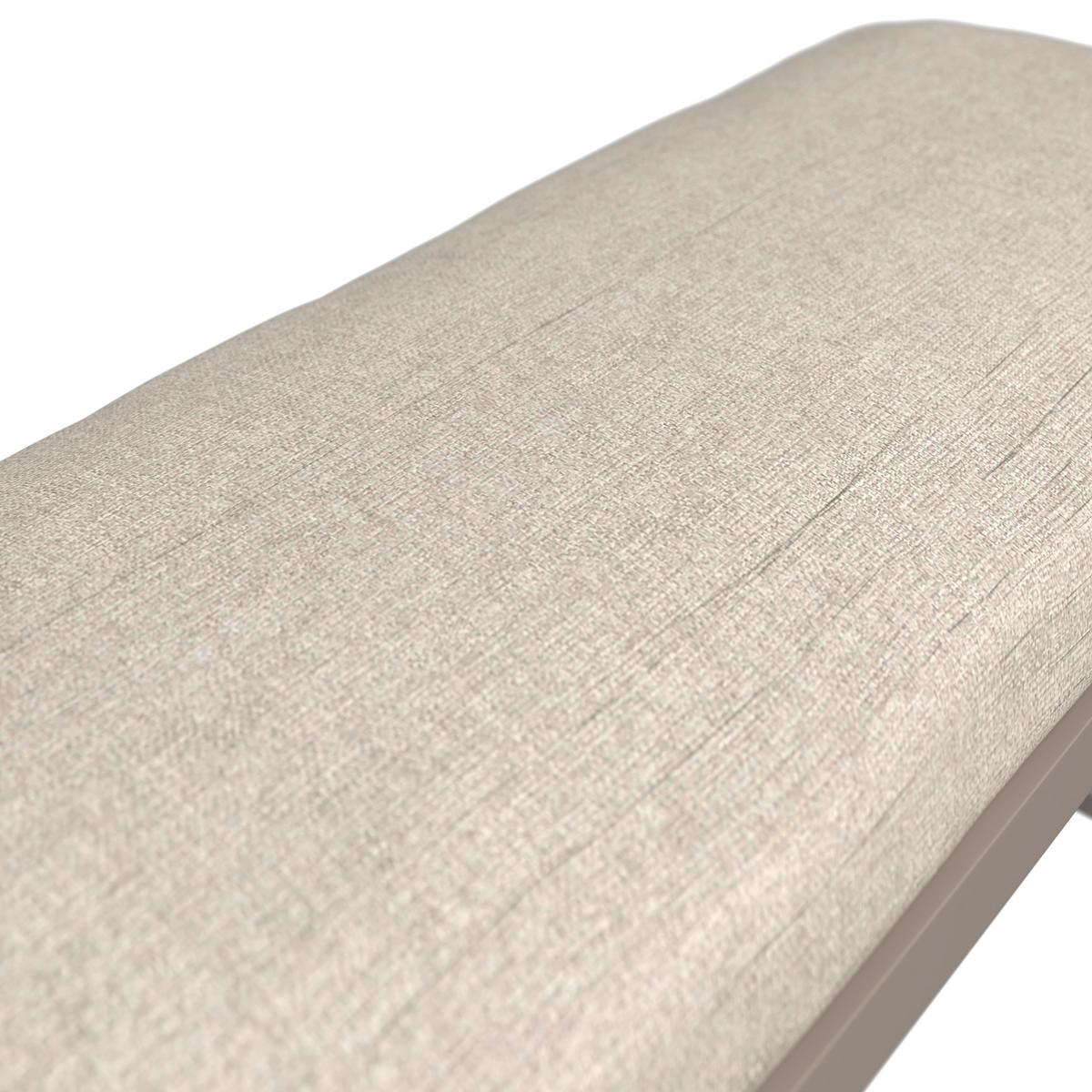 Loungegarnitur Auckland - Beige/Creme, MODERN, Glas/Textil (242/195cm) - Beldano