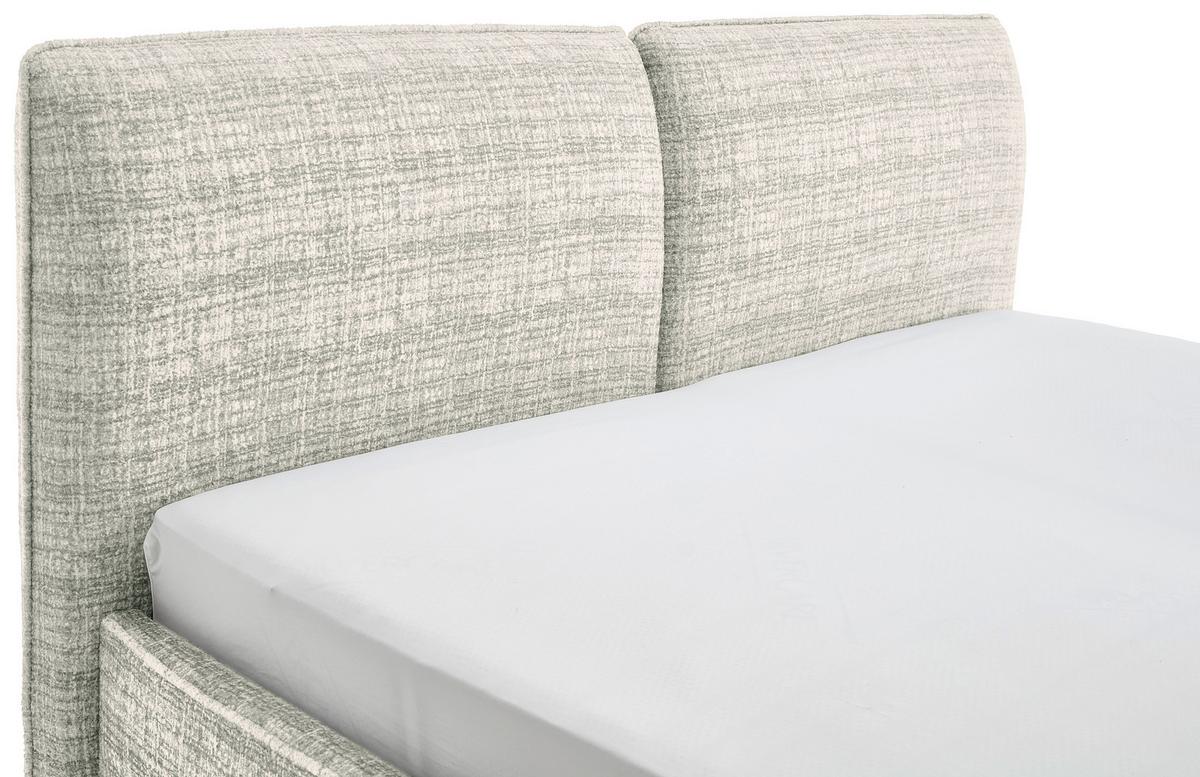 Polsterbett Infinity Liberty Hellgrau 180x200cm - Hellgrau/Schwarz, MODERN, Textil (180/200cm) - Livetastic