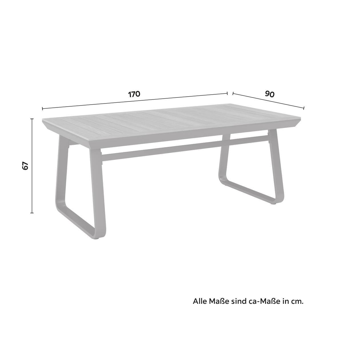 JÍDELNÍ TERASOVÁ SOUPRAVA EMMA - tmavě šedá/přírodní barvy, Moderní, kov/textil - Bessagi Garden