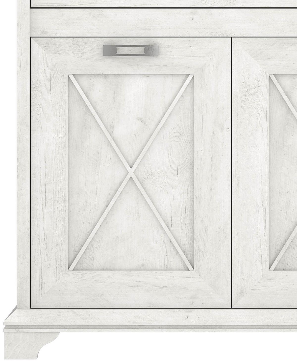 Highboard B: 123 Cm Kashmir Pinienfarben/weiß - Weiß/Pinienfarben, ROMANTIK / LANDHAUS, Holzwerkstoff/Kunststoff (123/143,3/48,2cm) - MID.YOU