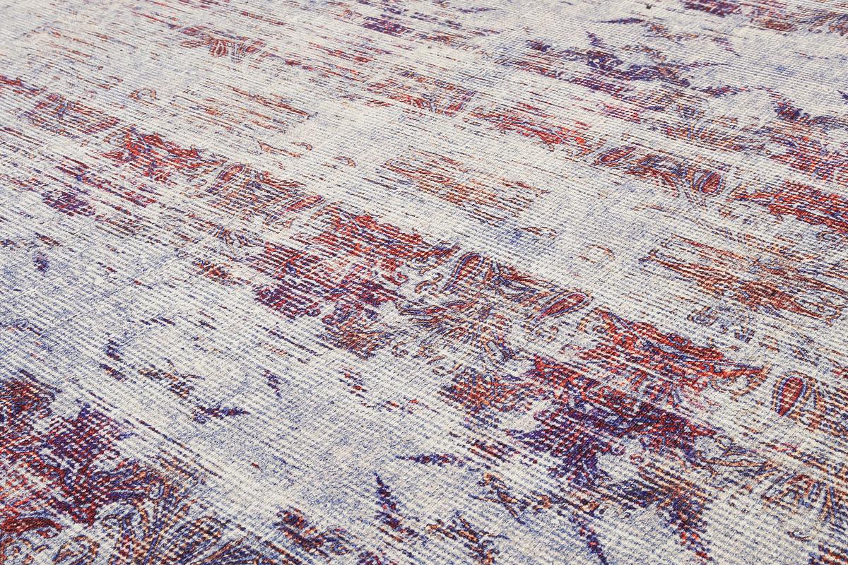 Webteppich Embrace Blau/grau/lila 120x170 Cm - Blau/Lila, KONVENTIONELL, Textil (120/170cm) - WECON HOME
