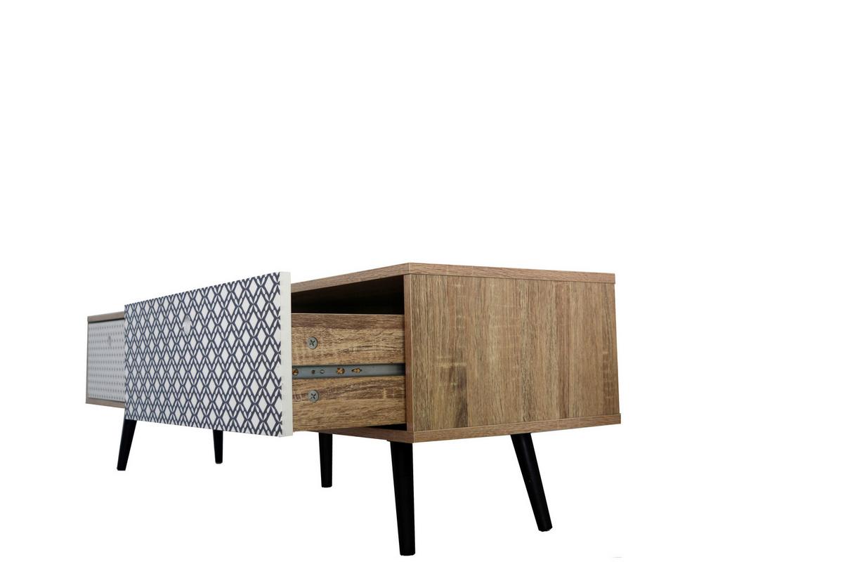 Lowboard Multicolor, Natur-/Eichefarben B: 150cm - Eichefarben/Multicolor, Design, Holzwerkstoff (150/40/39cm) - Livetastic