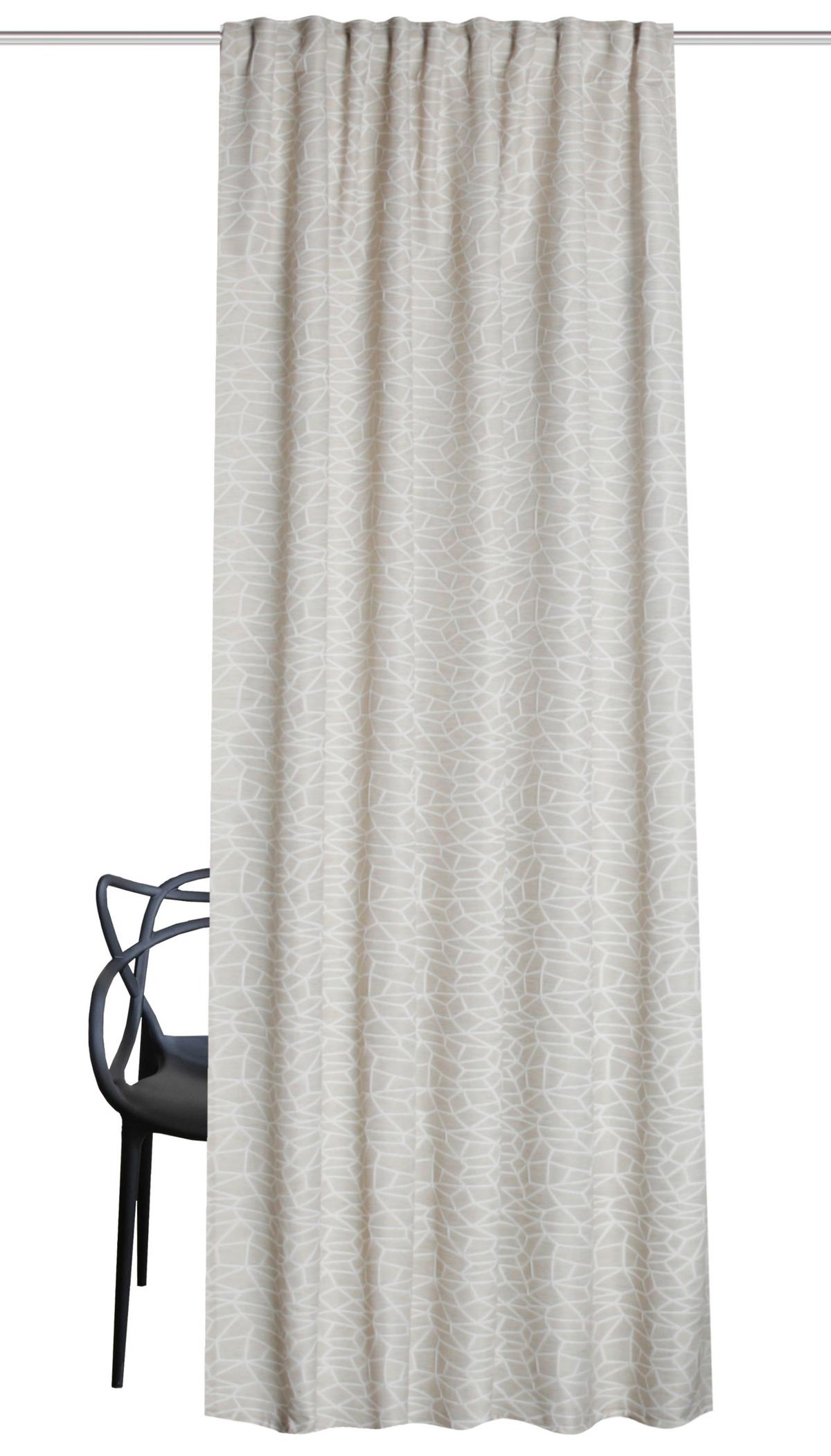 Fertigvorhang Minas - Beige, Basics, Textil (140/245cm)