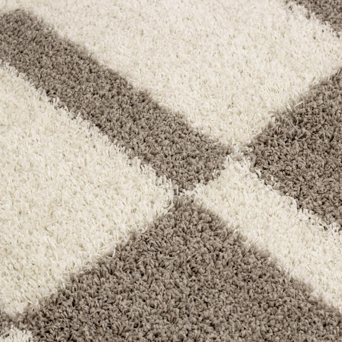 Hochflor Teppich Beige Gala 100x200 cm - Beige, Design, Textil (100/200cm)