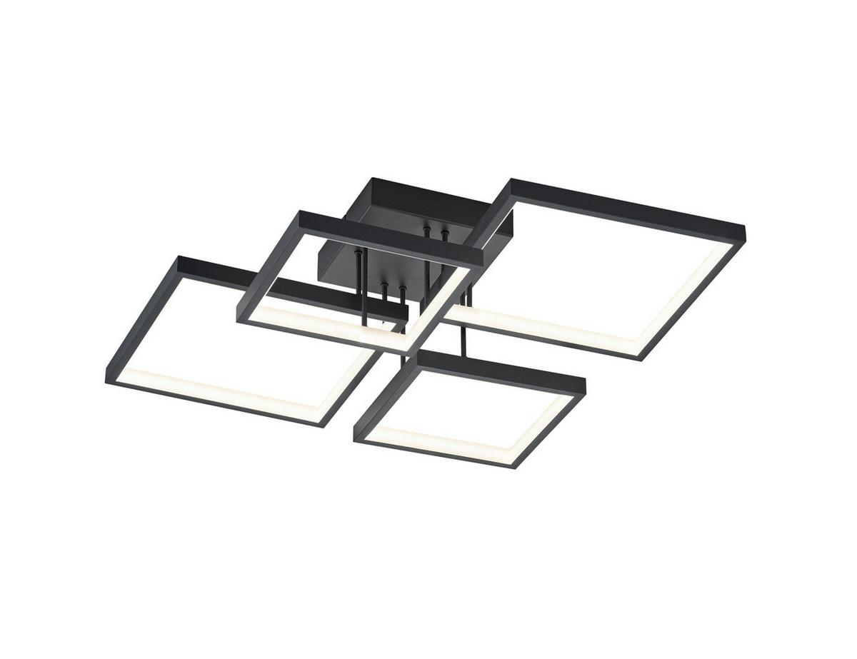 LED-Deckenleuchte, 3000k 627710432 Sorrento - Schwarz/Weiß, Basics, Kunststoff/Metall (52,5/16,0/52,5cm) - Trio Leuchten