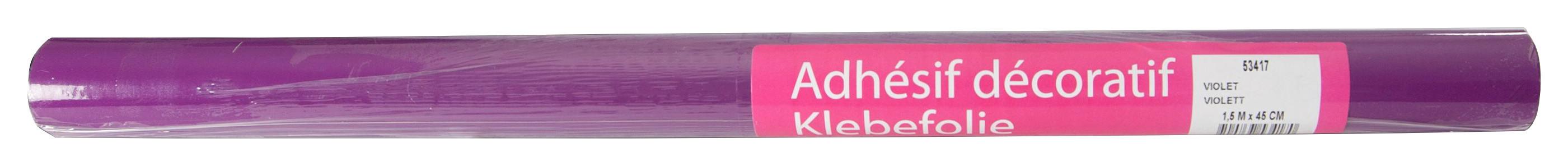 Klebefolie Uni Violett Basic-Line 45x150 Cm - Violett, KONVENTIONELL, Kunststoff (45/150cm)