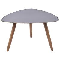 Couchtisch Aus Metall Timo - Anthrazit/Braun, Basics, Holz/Metall (55/56/34cm) - Sonnhaus