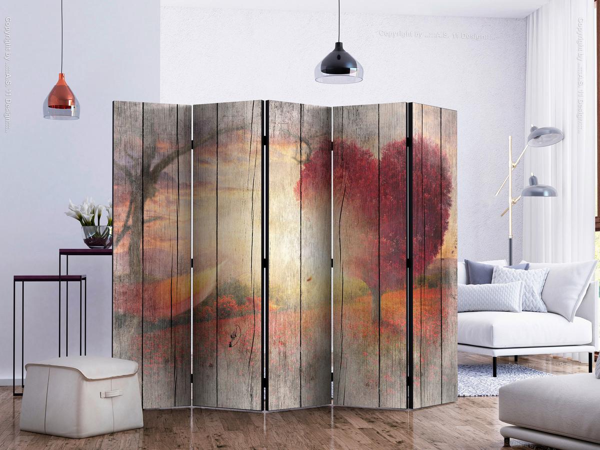 Paravent Multicolor B: 225 cm - Multicolor, Basics, Holz/Textil (225/172/3cm) - artgeist