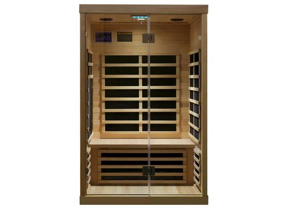 Infrarotkabine Hemlock II Mbx - Naturfarben, MODERN, Glas/Holz (120/105/190cm) Infrarotkabine Hemlock II Mbx - Naturfarben, MODERN, Glas/Holz (120/105/190cm)