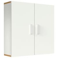 Hängeschrank Landos Weiß/Honigeiche, B: 60cm - Honigeiche/Weiß, MODERN, Holzwerkstoff (60/60/18cm) - MID.YOU