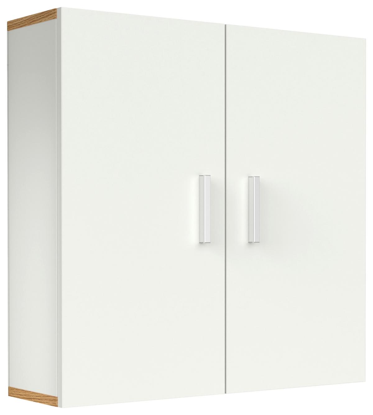 Hängeschrank Landos Weiß/Honigeiche, B: 60cm - Honigeiche/Weiß, MODERN, Holzwerkstoff (60/60/18cm) - MID.YOU