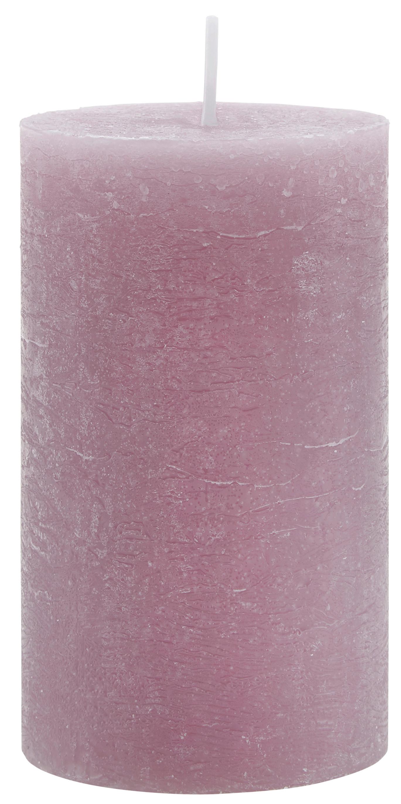 VÁLCOVÁ SVÍČKA LIA - purpurová, Moderní (6,8/12cm) - Premium Living