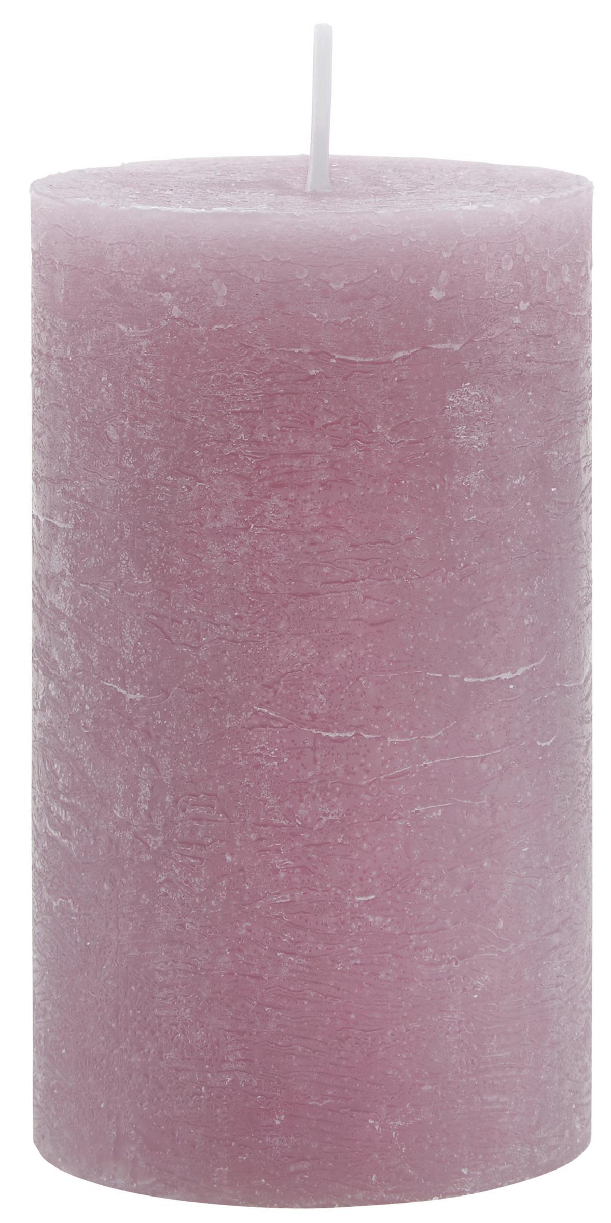 VÁLCOVÁ SVÍČKA LIA - purpurová, Moderní (6,8/12cm) - Premium Living
