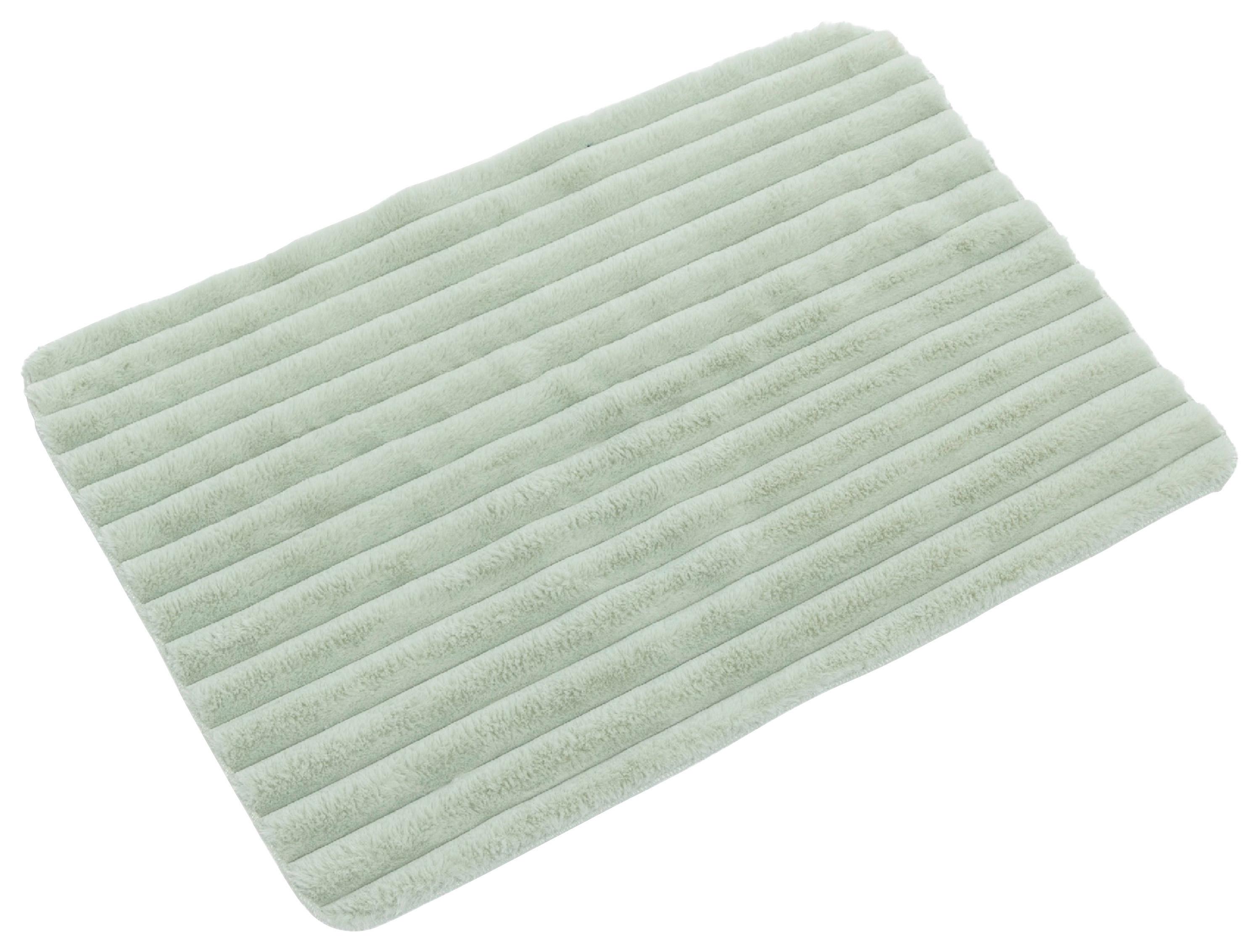BADEMATTE WHITE ROCK - Mintgrün, MODERN, Textil (45/70cm) - Luca Bessoni