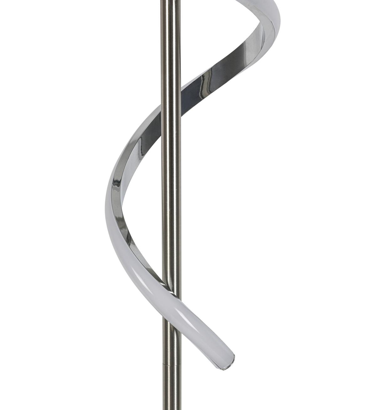 STOJACÍ LED SVÍTIDLO LINA - barvy chromu/barvy niklu, Moderní, kov/plast (23/23/151cm) - Mömax