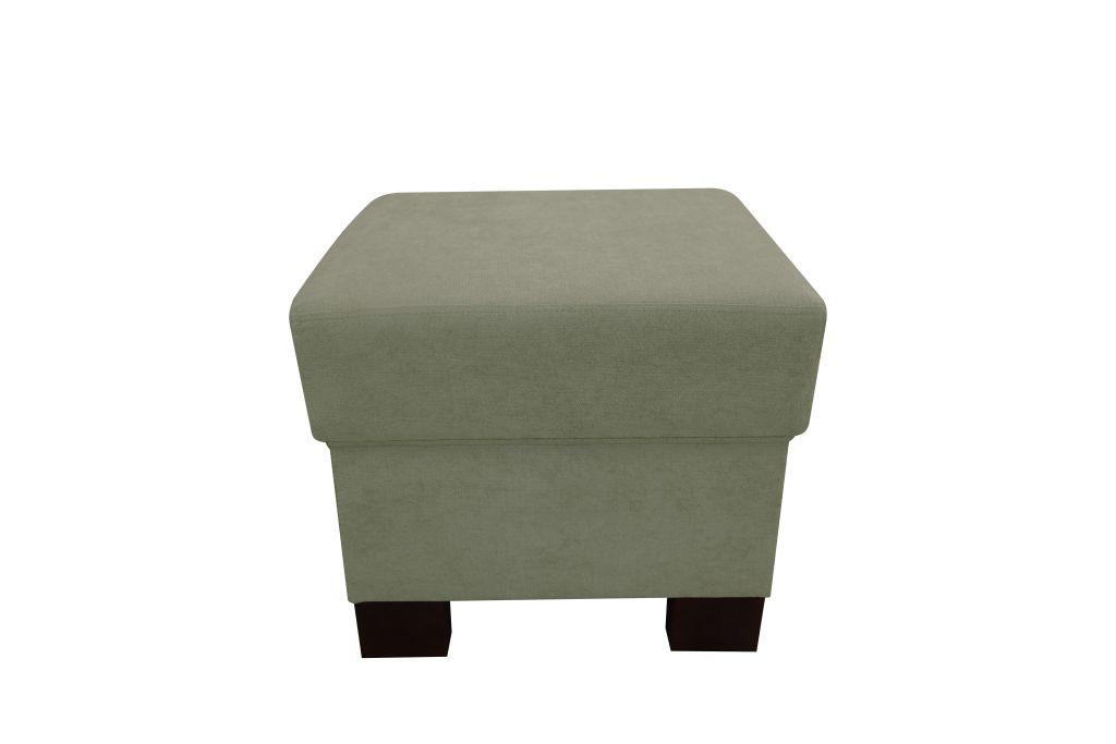 Taburetka CHANDLER, lesná zelená, max. do 150 kg - hnedá/lesná zelená, Design, drevo/textil (51/43/51cm) - Ondega