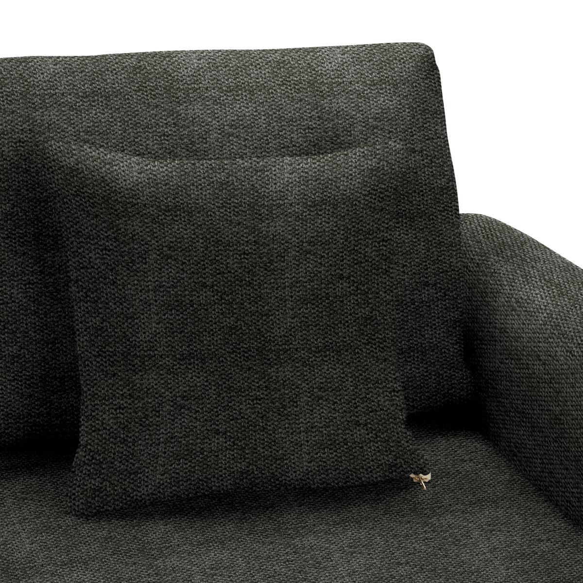 Rohová sedačka LILLE, oboustr., antracitový velur - antracitová/světle hnědá, Moderní, dřevo/textil (232/110/156cm) - Mömax