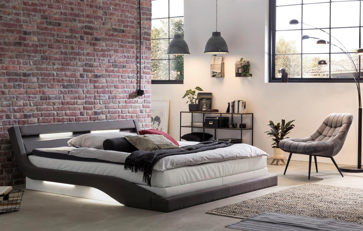 Xxl-sessel Grau, Schwarz B: 76 Cm - Schwarz/Grau, MODERN, Textil (76cm) - Livetastic