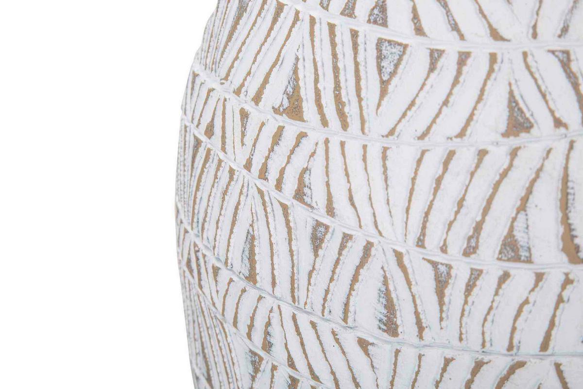 Vase Polyresin Nairobi Weiß B: 30,5 Cm - Weiß, Basics, Kunststoff (30.5/46.5/11.5cm)
