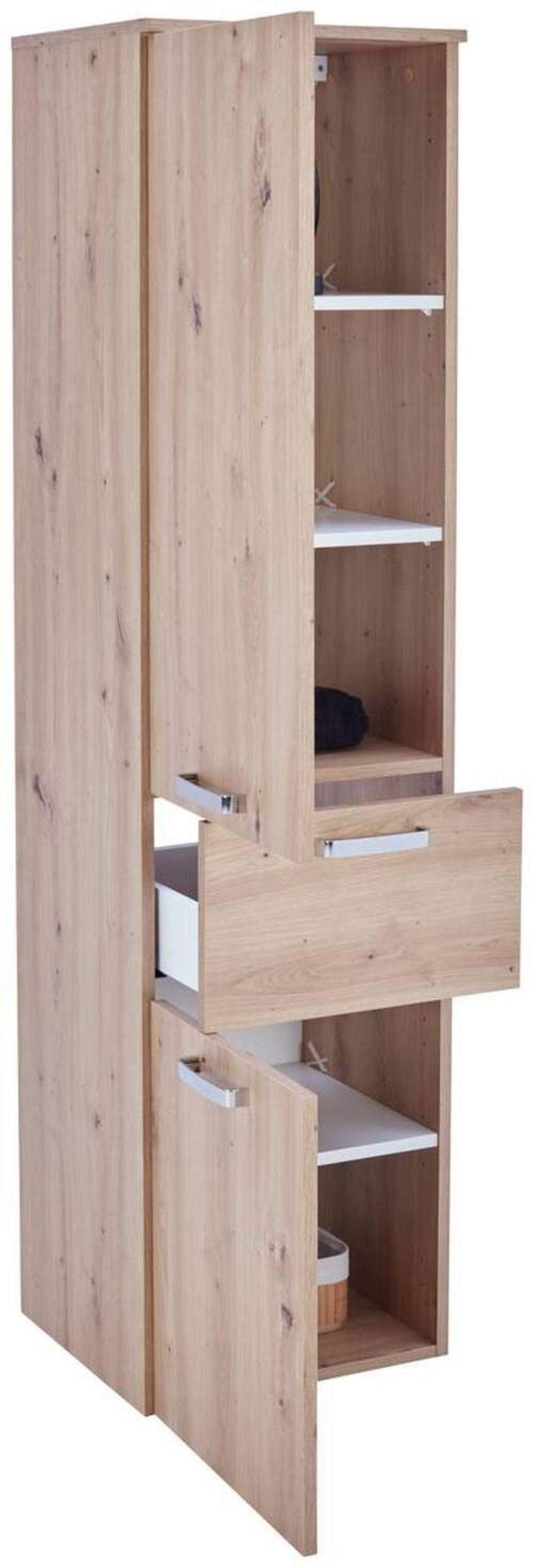 Hochschrank Fresh 240-C-04014 Hs - Weiß/Eiche Artisan, KONVENTIONELL, Holzwerkstoff (40/168,5/38,5cm) - Ondega