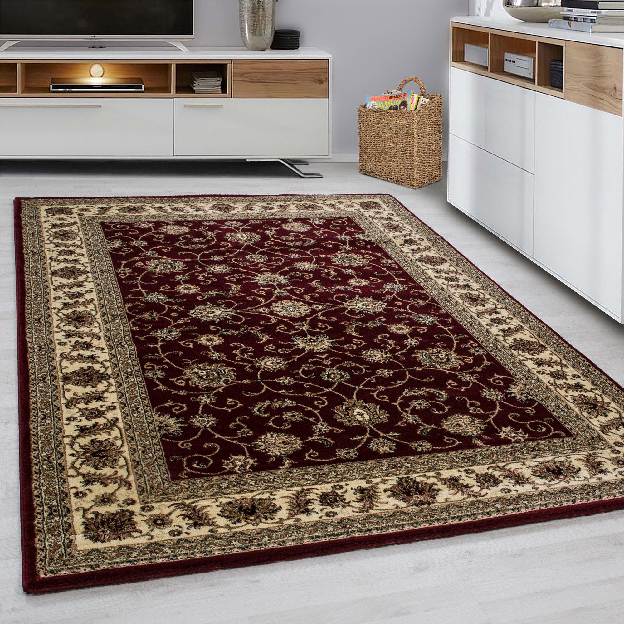 Orientalischer Webteppich Rot Marrakesh 80x150 cm - Beige/Rot, KONVENTIONELL, Textil (80/150cm)