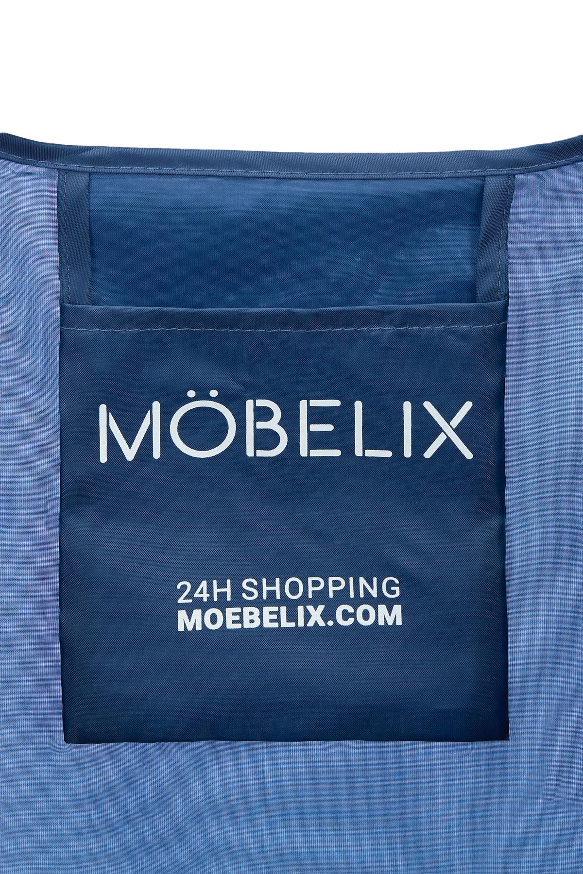 Bevásárlótáska Möbelix - sötétkék, Konventionell, textil (45/67cm)