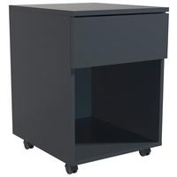 Rollcontainer Anthrazit Dalrosa 39x55x45 cm - Anthrazit, MODERN, Holzwerkstoff/Kunststoff (39/55/45cm) - MID.YOU