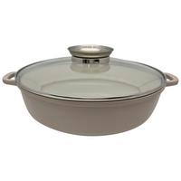 Servirovacia panvica 3,7L - priehľadné/číra, Modern, kov/sklo (28/7.5cm) - Mömax